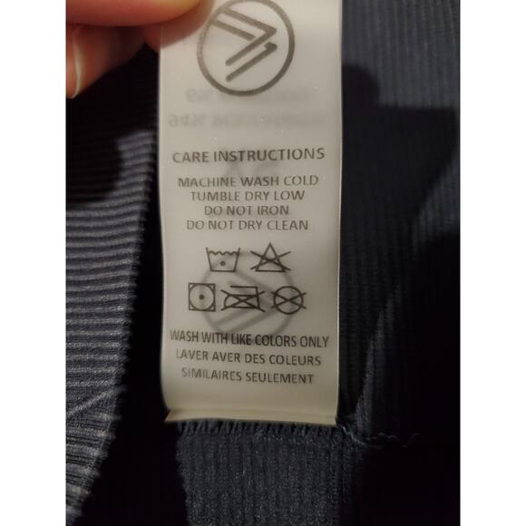 Savvi NWOT Impact Compression Ribbed High Rise Leggings Women XS Gray Activewear - Picture 8 of 9